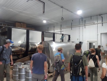 Sugar maple farm. The farm is under the forest, where the syrup is pumped directly from the trees and flows into the farm through hoses. Photo: Petr Kjučukov