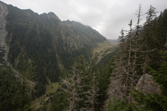 view to the end of valley