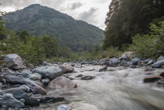 river in Gashit is well supplied, because of large untouched forest